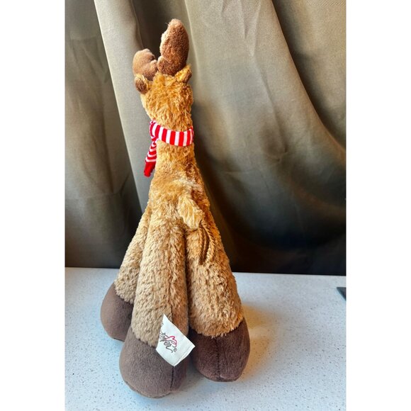 Rudolph Bestever Plush Reindeer Stuffed Animal Toy With Red Scarf & Antlers 14" - Picture 4 of 13